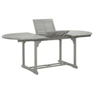 Tuintafel van massief acaciahout voor een rustieke tuinset - 200 x 100 x 75 cm / 1 / ovaal - Tuintafels