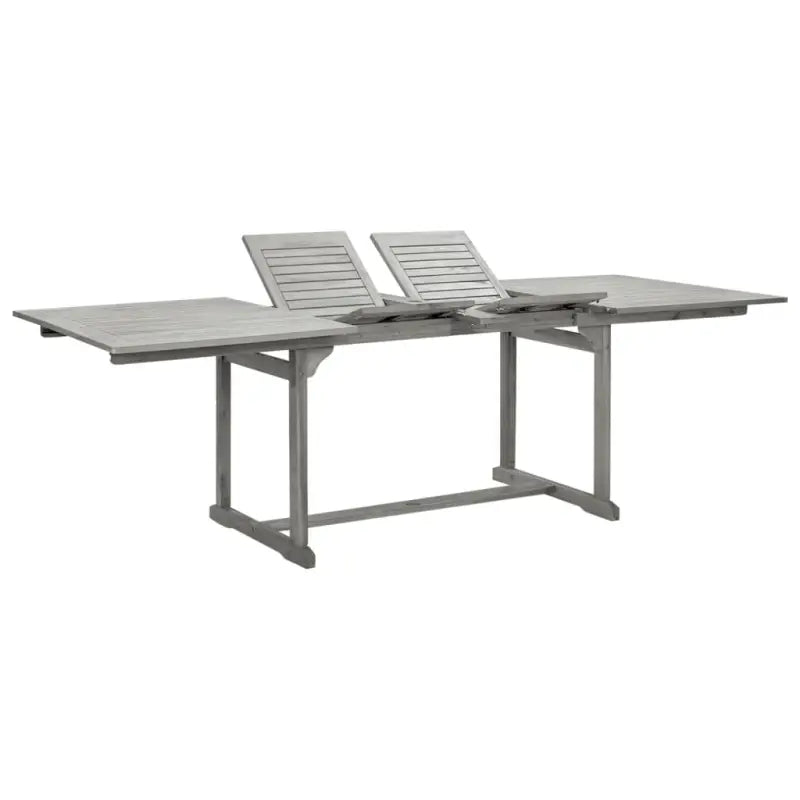 Tuintafel van massief acaciahout voor een rustieke tuinset - 240 x 100 x 75 cm / 1 / Rechthoekig - Tuintafels