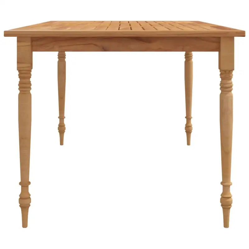 Tuintafel van massief teakhout met een fijn geschuurd afwerking - Tuintafels