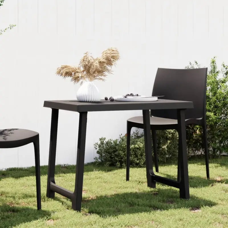 Tuintafel voor buiten en binnen van duurzaam polypropyleen - Antraciet / 1 - Tuintafels