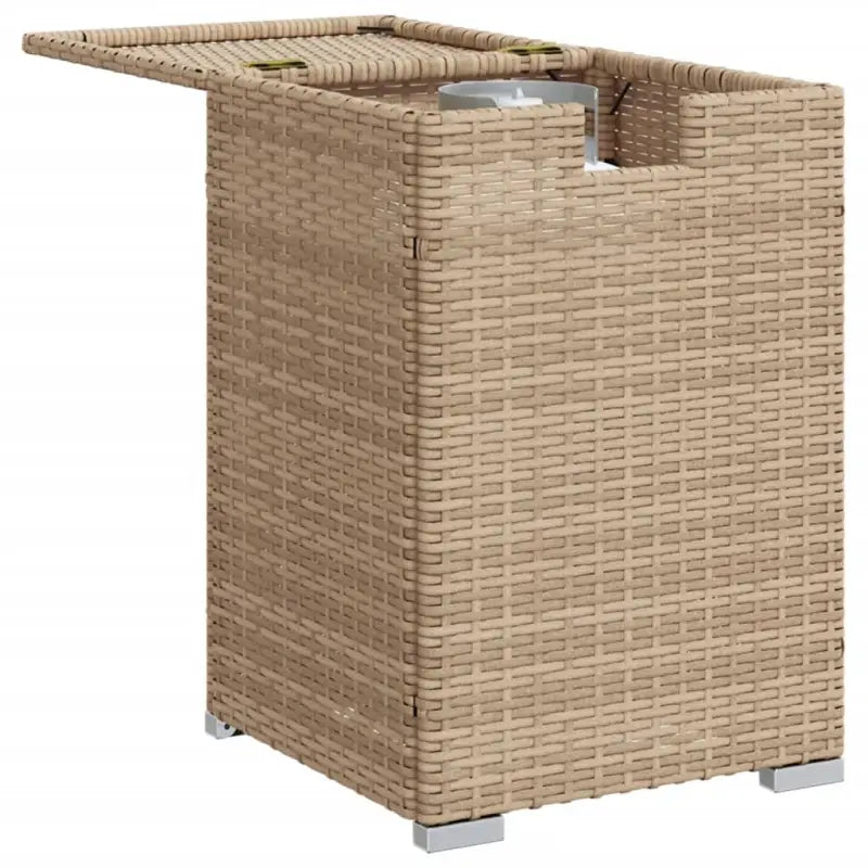 Tuintafels Afdekkast voor Propaangasflessen van Poly Rattan - Tuintafels
