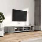 Tv-meubel Grijs Sonoma Eiken met RGB LED-verlichting en moderne charme - Tv-meubels