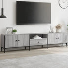 Tv-meubel in Grijs Sonoma Eiken met Verstelbare Poten en Stijlvol Design - Grijs sonoma / 1 - Tv-meubels