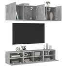 Tv-meubel in Grijs Sonoma voor een strakke opgeruimde woonkamer - Betongrijs / 1 - Tv-meubels