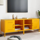 Tv-meubel in industriële stijl met robuust stalen ontwerp - Geel / 2 - Tv-meubels