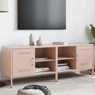 Tv-meubel in industriële stijl met robuust stalen ontwerp - Roze / 2 - Tv-meubels