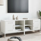 Tv-meubel in industriële stijl met robuust stalen ontwerp - Wit / 2 - Tv-meubels