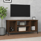 Tv-meubel met bewerkt hout en aanpasbare poten voor een trendy uitstraling - bruin eikenkleur / 1 - Tv-meubels