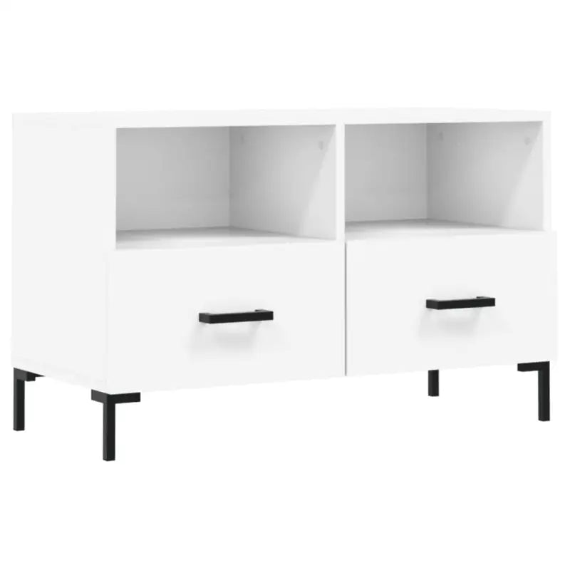 Tv-meubel met bewerkt hout en ijzeren poten voor een moderne look - Tv-meubels