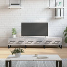 Tv-meubel met bewerkt hout en ijzeren poten voor een trendy uitstraling - Tv-meubels