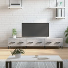 Tv-meubel met bewerkt hout en ijzeren poten voor een trendy uitstraling - Betongrijs / 1 - Tv-meubels
