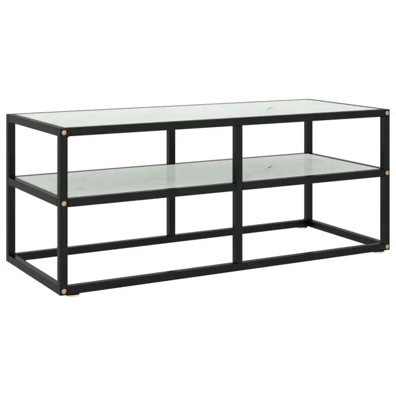 Tv-meubel met gehard glas voor een strak en stabiel interieur - Wit / 1 / 100 cm - Tv-meubels