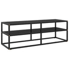 Tv-meubel met gehard glas voor een strak en stabiel interieur - Zwart / 1 / 120 cm - Tv-meubels