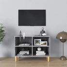 Tv-meubel met houten poten in Scandinavisch design - Betongrijs / 1 / 69.5 cm - Tv-meubels