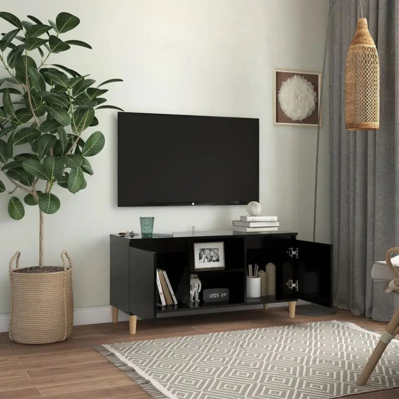 Tv-meubel met houten poten in Scandinavisch design - Tv-meubels
