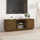 Tv-meubel met massief grenenhout een stijlvol en natuurlijk design - Honingbruin / 1 - Tv-meubels