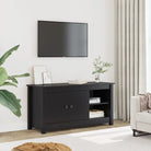 Tv-meubel met massief grenenhout voor een strak en trendy interieur - Zwart / 1 - Tv-meubels