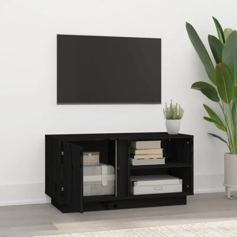 Tv-meubel met massief grenenhout voor een trendy en natuurlijk interieur - Tv-meubels