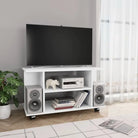 Tv-meubel met open schappen en bewerkt hout voor een trendy interieur - Tv-meubels