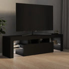 Tv-meubel met rgb led-verlichting en hoogwaardig bewerkt hout - Tv-meubels
