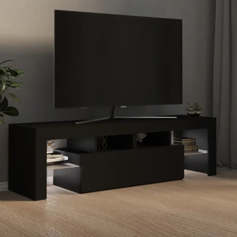 Tv-meubel met rgb led-verlichting en hoogwaardig bewerkt hout - Tv-meubels