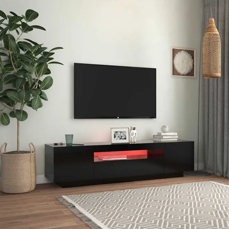 Tv-meubel met RGB LED-verlichting en trendy duurzaam ontwerp - Tv-meubels