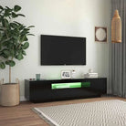 Tv-meubel met RGB LED-verlichting en trendy duurzaam ontwerp - Tv-meubels