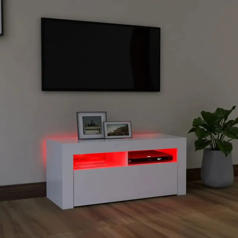 Tv-meubel met rgb led-verlichting en trendy duurzaam ontwerp - Tv-meubels