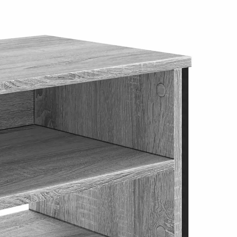 Tv-meubel van bewerkt hout in grijs sonoma met veel opbergruimte - Tv-meubels