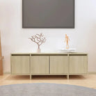 Tv-meubel van bewerkt hout met 4 deuren voor een stijlvolle woonkamer - Sonoma eiken / 1 - Tv-meubels