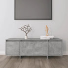 Tv-meubel van bewerkt hout met 4 deuren voor een stijlvolle woonkamer - Betongrijs / 1 - Tv-meubels