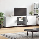 Tv-meubel van bewerkt hout met ijzeren poten voor een trendy kamer - Wit / 1 - Tv-meubels