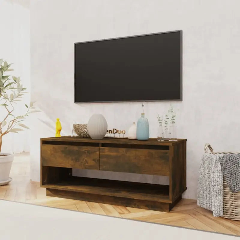 Tv-meubel van bewerkt hout met opbergruimte voor woonkamer - Tv-meubels