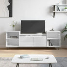 Tv-meubel van bewerkt hout met trendy en praktisch ontwerp - Hoogglans wit / 1 - Tv-meubels