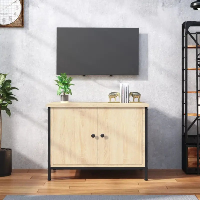 Tv-meubel van bewerkt hout met trendy en praktisch ontwerp - Sonoma eiken / 1 / 60 cm - Tv-meubels