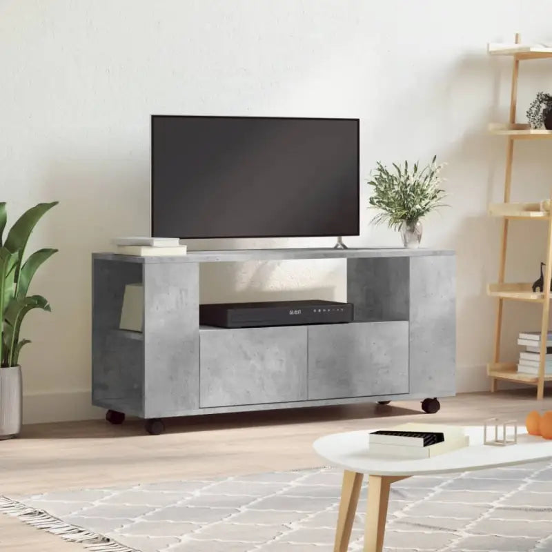 Tv-meubel van bewerkt hout met trendy en praktische stijl - Betongrijs / 1 - Tv-meubels