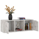 Tv-meubel van bewerkt hout met trendy en stabiel design - Betonkleurig / 1 - Tv-meubels