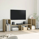Tv-meubel van bewerkt hout met veel opbergruimte voor woon- of slaapkamer - Tv-meubels