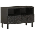 Tv-meubel van massief acaciahout met trendy en praktisch design - Zwart / 1 / massief mangohout - Tv-meubels
