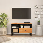 Tv-meubel van massief gerecycled hout met trendy en praktisch ontwerp - Bruin / 1 - Tv-meubels