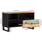 Tv-meubel van massief gerecycled hout met trendy en praktisch ontwerp - Tv-meubels