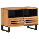Tv-meubel van massief mangohout met industriële stijl - Bruin / 1 - Cd- & dvd-kasten