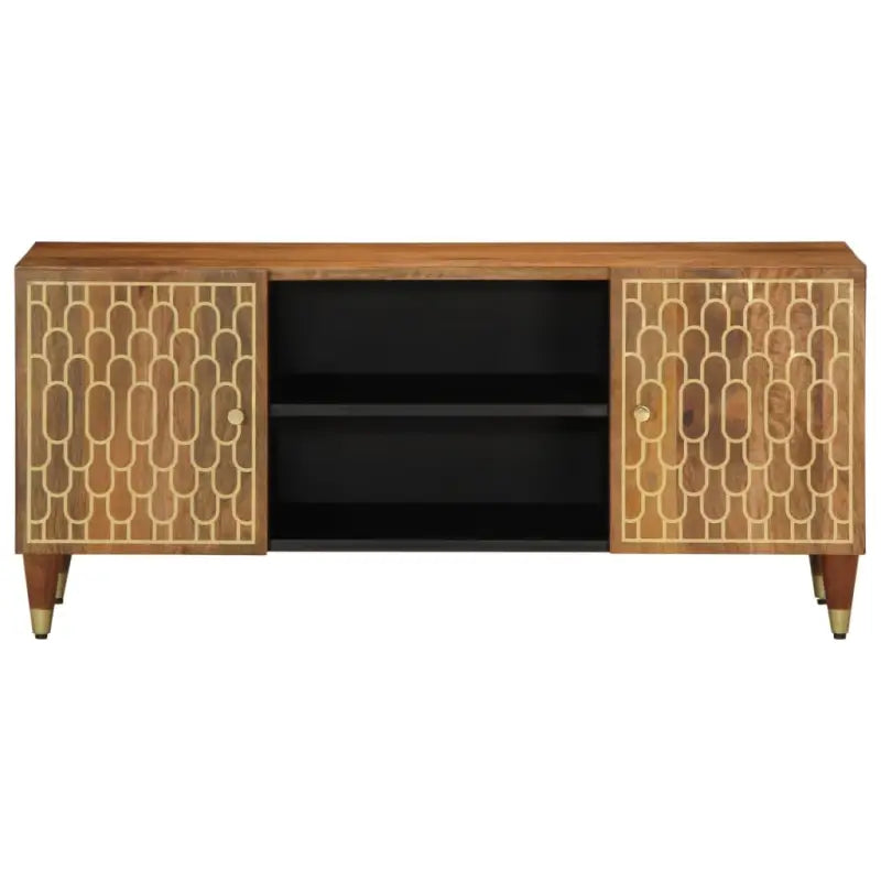Tv-meubel van massief mangohout met trendy en praktisch design - Tv-meubels
