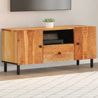 Tv-meubel van massief mangohout met trendy en praktische uitstraling - Naturel / 1 / Massief acaciahout - Tv-meubels