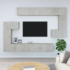 Tv-meubels met bewerkt hout die gemakkelijk schoon te maken - Betongrijs / 1 / 100 cm - Tv-meubels