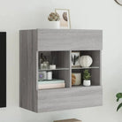 Tv-meubels met duurzame bewerkte hout en rgb led-verlichting - Grijs sonoma / 1 / 58.5 cm - Tv-meubels
