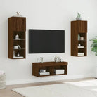 Tv-meubels met RGB led-verlichting en bewerkt hout voor moderne woningen - Tv-meubels