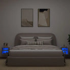Tv-meubels met RGB LED-verlichting en glazen plaat voor moderne uitstraling - Tv-meubels