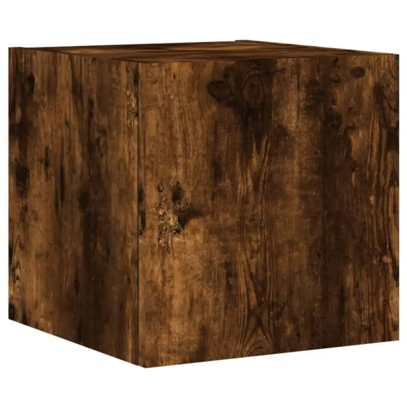 Tv-meubels van bewerkt hout met RGB LED-verlichting in gerookt eiken - Tv-meubels