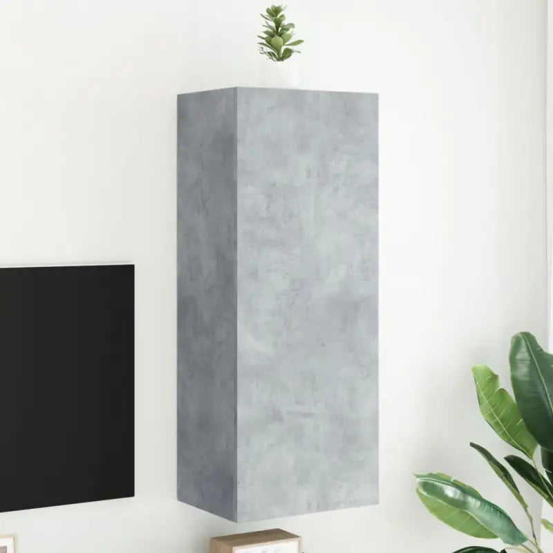 Tv-meubels van bewerkt hout voor een ruime en opgeruimde woonkamer - Betongrijs / 1 / 102 cm - Tv-meubels